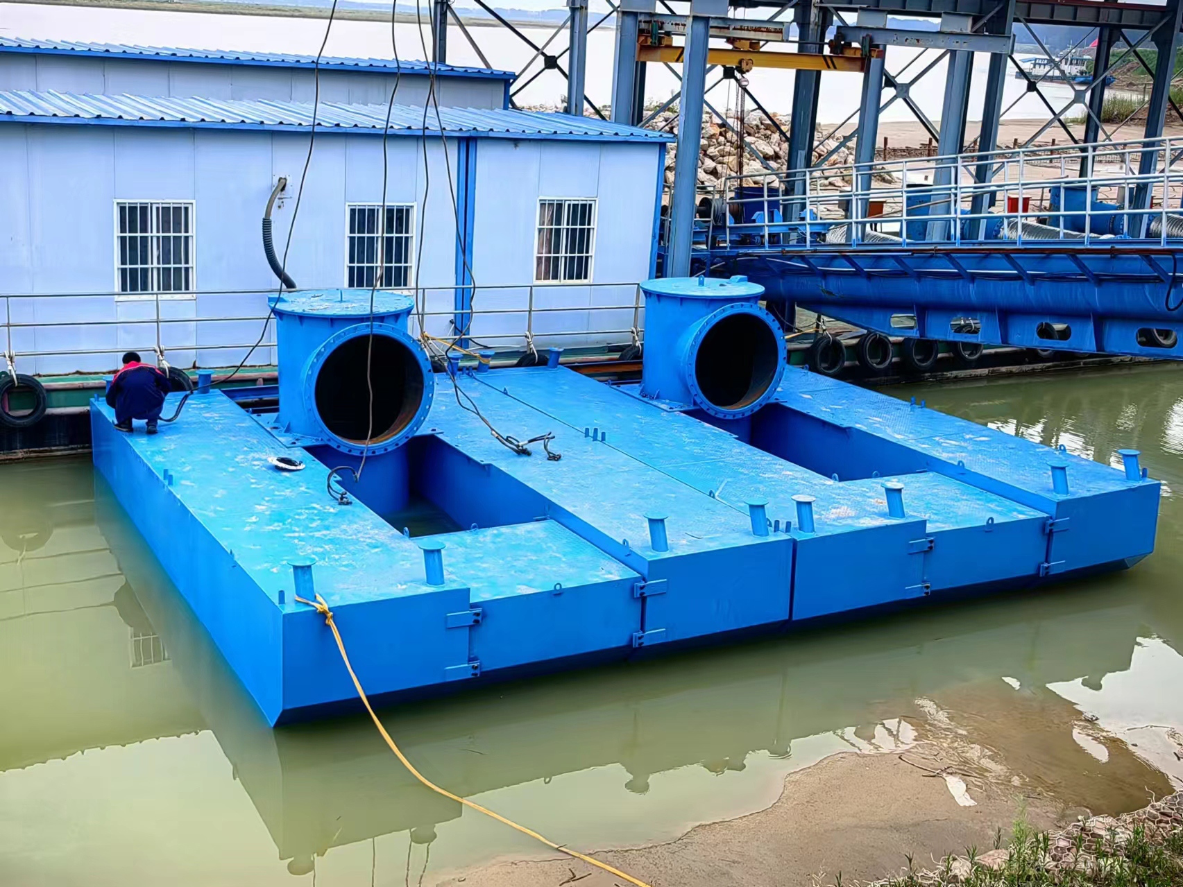 抽排水浮箱系统泵站